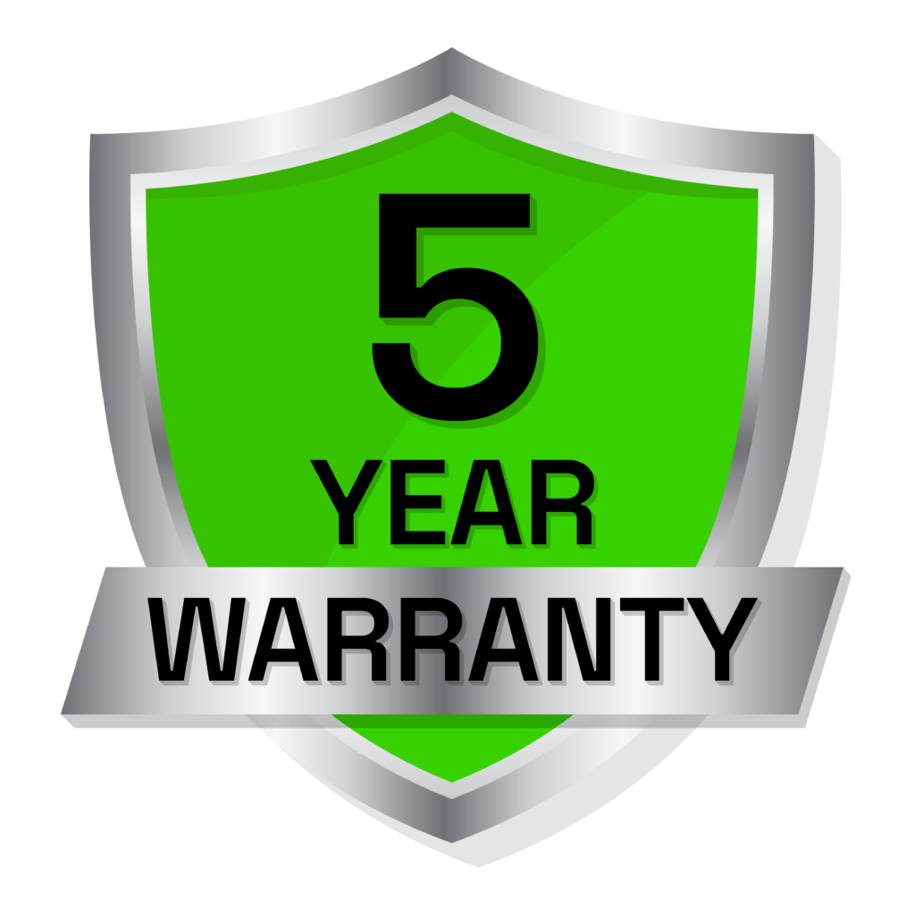 5 year warranty logo rgb